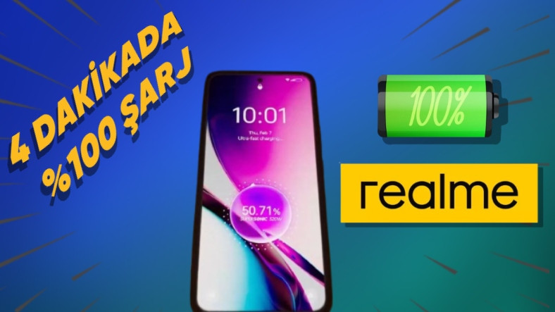 realme 320W SuperSonic Charge'ı Tanıttı: Telefonları 4 Dakikada %100 Şarj Ediyor