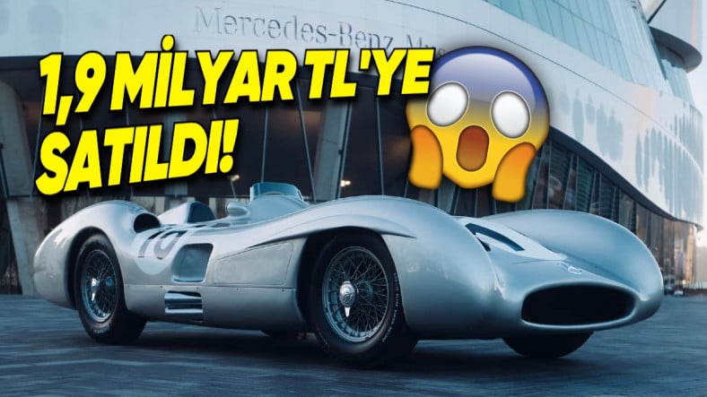 Mercedes-Benz'in En İkonik Yarış Araçlarından Biri, Rekor Fiyata Satıldı: Tam 1,9 Milyar TL